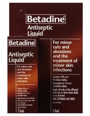 Betadine Antiseptische vloeistof 15 ml