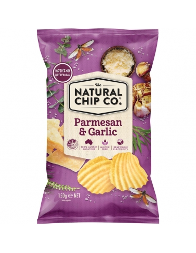 De Natural Chip Co. Wat. Parmesan & Knoflook 150 g x 1