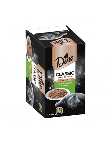 Dine Classic Collection Plakjes Met Kip 85g 7 Pak x 1