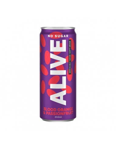 Alive Blood Orange & Passionfruit 250 ml x 24