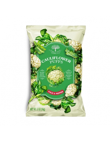 Temole Cauliflower Puffe Kale et poivre 56g x 5