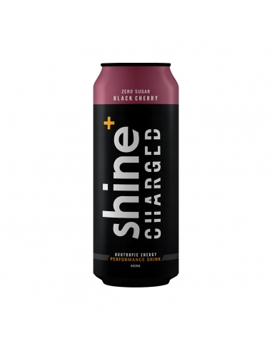 Shine+ Cereza Negra Cargada 500ml x 12