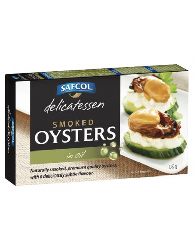 Safcol Gerookte oesters Oil 85 gm x 8