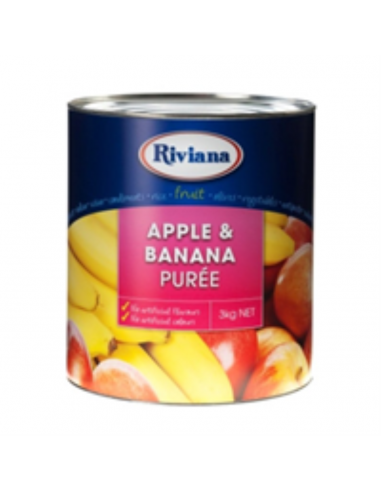 Riviana Puree Appel & Banaan Blik van 3 kg