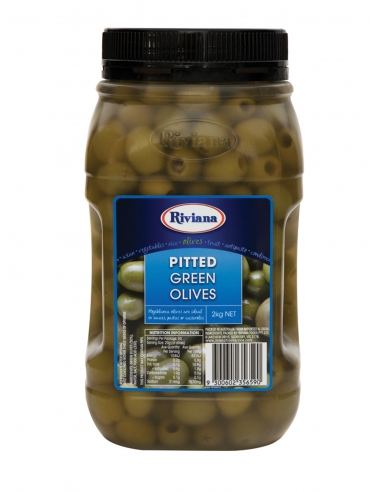 Riviana Olives vertes Pittées 2kg