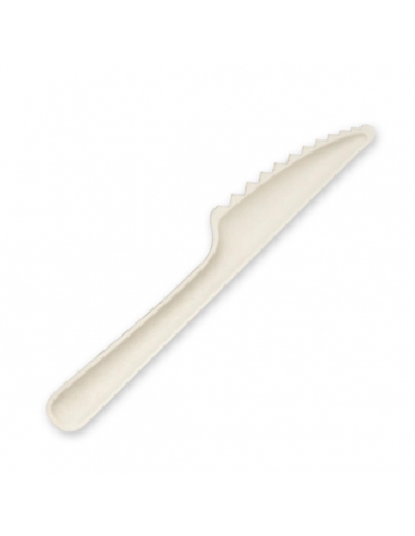 Biopak Knives Bagasse 15.5cm Paquet de 50 paquets blancs