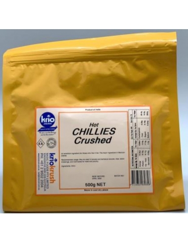 Krio Krush Chilli Crushed Hot 500 Gr Packet