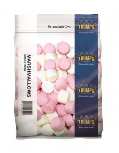 Trumps Marshmallows gemengd roze en wit Pakket 500 gr