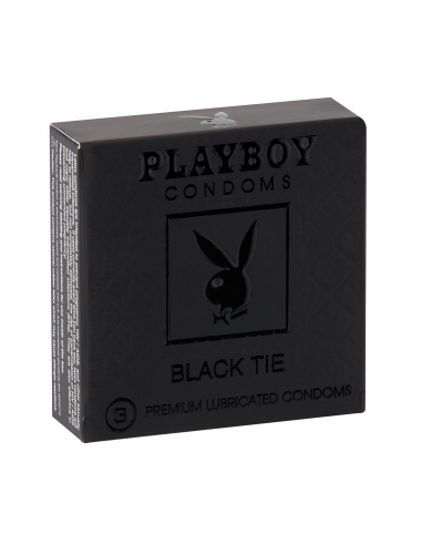 Playboy Prezerwatywy Black Tie, 3 opakowania x 6