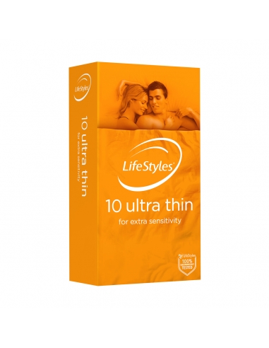 Preservativi ultra sottili Lifestyles, confezione da 10