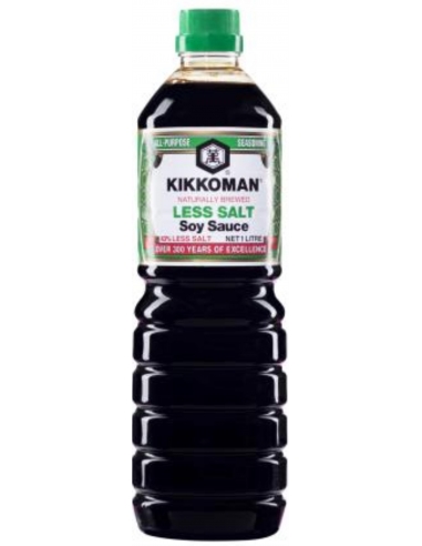 Kikkoman Sauce Soy 43% Menos Sal 1 Lt Bottle