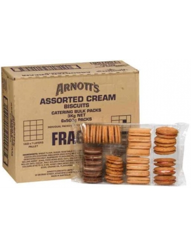 Arnotts Biscotti assortiti creme Bulk 3kg