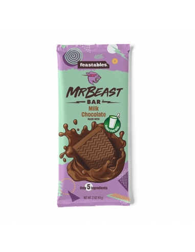 Feastables Mr Beast Barretta di cioccolato al latte 60 g x 10