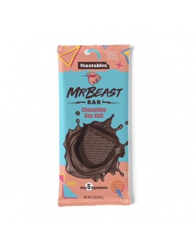 Feastables Mr Beast Batonik Czekoladowy z solą morską 60g x 10