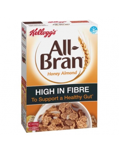 Kelloggs All Bran Honey & Almond 420gm