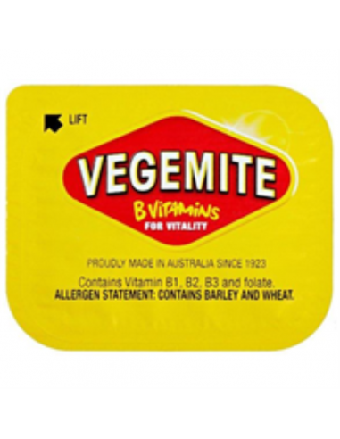 Vegemite Portiecontrole 4,8 gr (één portie) 90 x 4,8 gr Tray