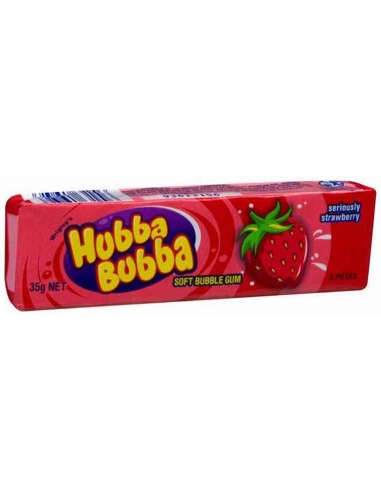 Wrigley Hubba Bubba Aardbei 35g x 20