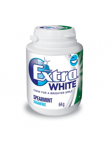 Extra Weiße Spearmint Flasche 64g x 6