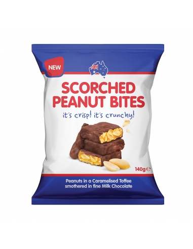 Scorched Peanut Bijten 140 g x 12