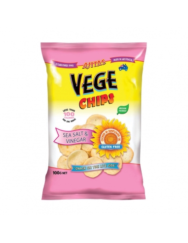 Ajita Vege Chip zout en azijn 100g x 6