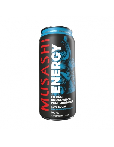 Musashi Energy Bebida Blue Raspberry 500ml x 12