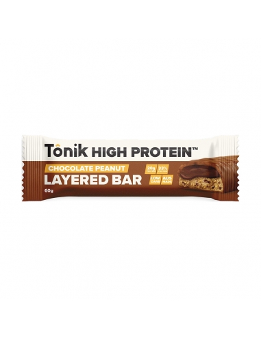 Tonik Alta Proteína Bar Chocolate Peanut 60g x 12