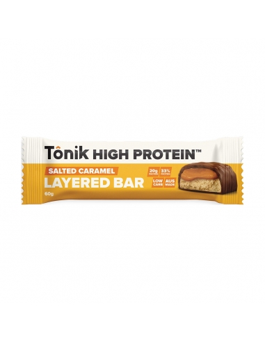 Tonik High Protein Layered Bar Salted Caramel 60g x 12