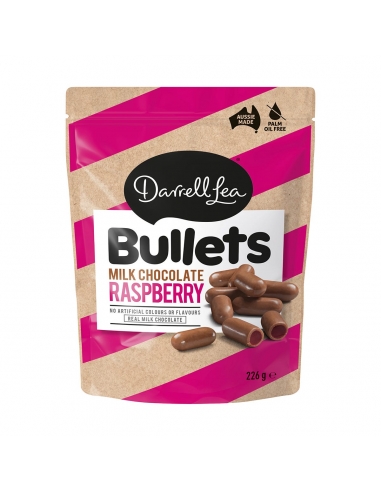 Darrell Lea Milkqiao Raspberry Bullets 226g