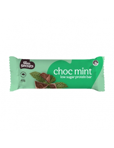 Slim Secrets Barretta di menta di Choc 40g x 12