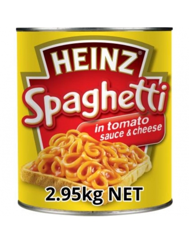 Heinz Espaguetis en tomate y salsa de queso 2.95 Kg Can