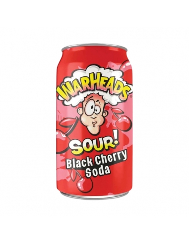 Warheads Soda kwaśna Czarna wiśnia 355 ml x 12