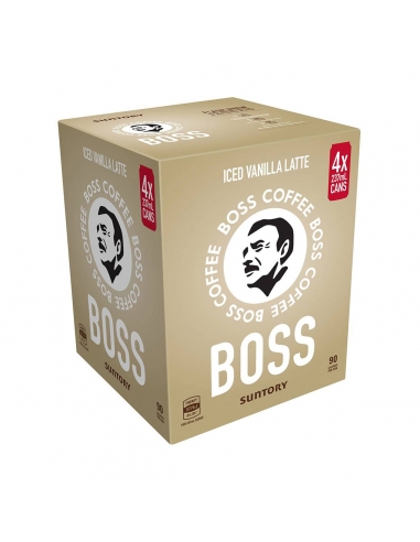 Boss Coffee Mrożony Vanilla Latte 237 ml 4 opakowania x 6