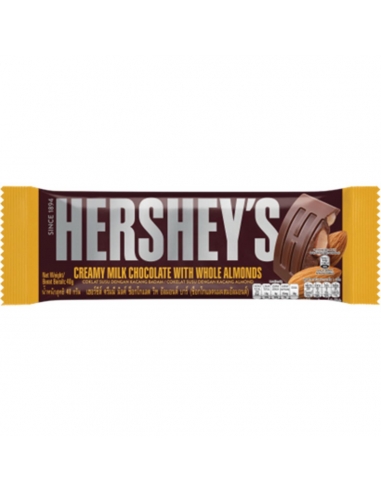 Czekolada mleczna Hershey's z całymi migdałami 40 g x 12