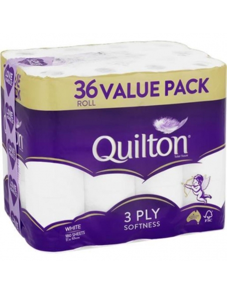 Quilton Quilton Blanc 36 Pack de papier toilette 36 Pack