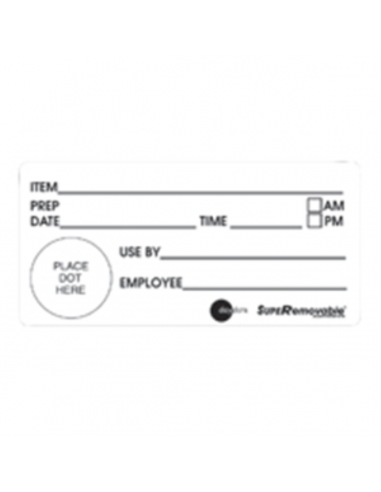 Fildes Labels Removable Shelf Life 102 X 47mm 500 Pack Roll