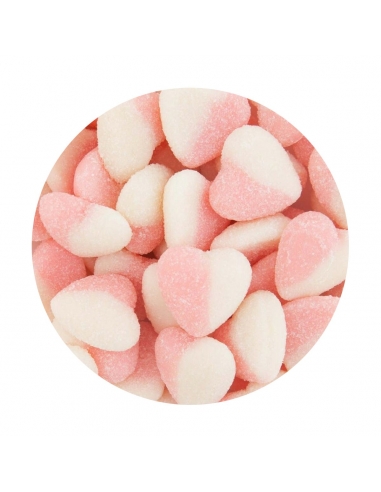 Lolliland Corazón Agrio Rosa Y Blanco 250 Piezas 1kg