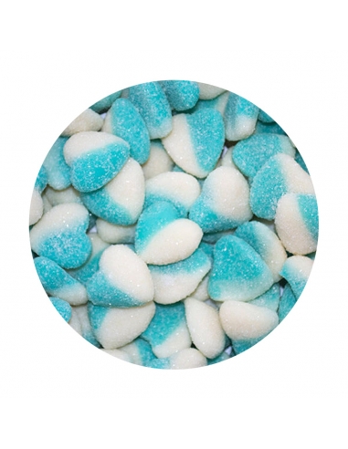 Lolliland Sour Blue Pick Coeurs Blancs 200 Pièces 1kg