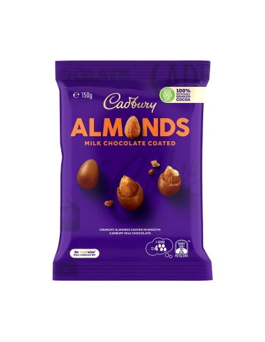 Cadbury Almendras Recubiertas de Chocolate 150g x 18