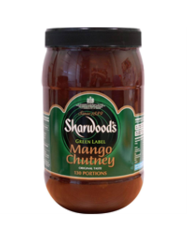 Sharwoods Chutney Mango Green Label 2.6 Kg Jar