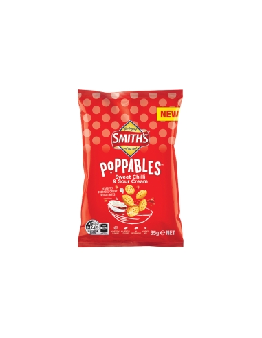 Smiths Crema agria de chile dulce poppable 35 g x 15