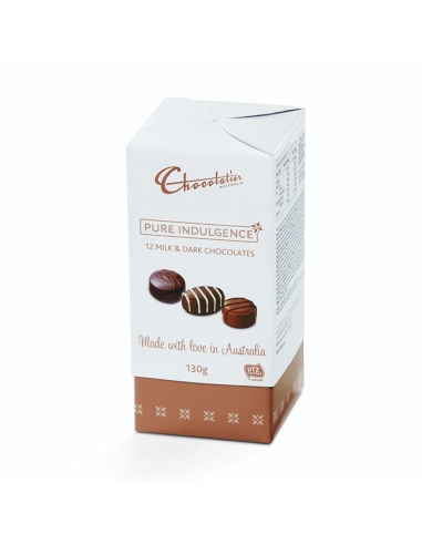 Il cioccolato puro Indulgence Elegante scatola di candele 130g x 6