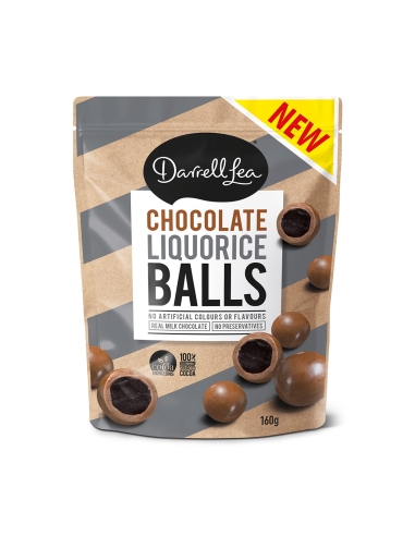 Darrell Lea Boules De Réglisse Au Chocolat 160g x 12