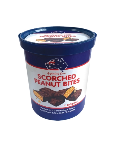 Scorched Peanut Bites Tub 250g x 9