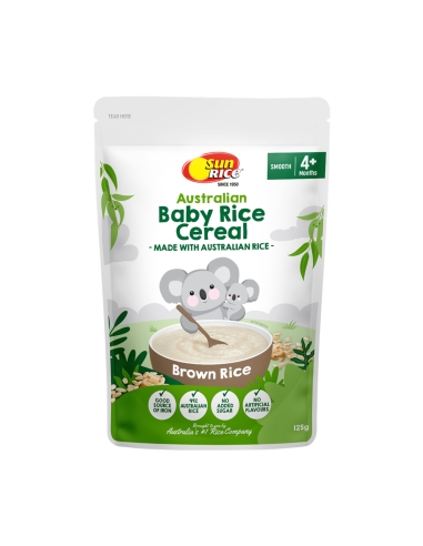 Sunrice Baby-Reis-Müsli, brauner Reis, 125 g