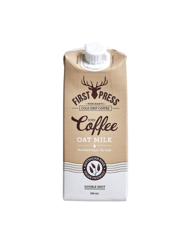 First Press Iced Coffee Oat Milk No Added Sugar 350ml x 12