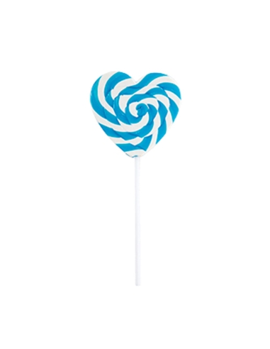 lolliland Swirl Hart Pop Blauw 85g x 24