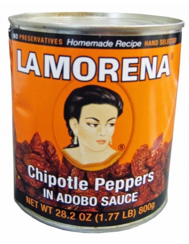 La Morena Chipotle-pepers in Adobosaus 800g