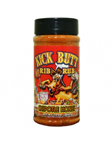 Kick Butt Frote de Costillas - Miel de Chipotle 284g