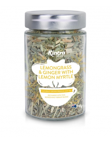 Kintra Tè sfuso in foglie di citronella, zenzero e limone, mirto, vasetto da 60 g