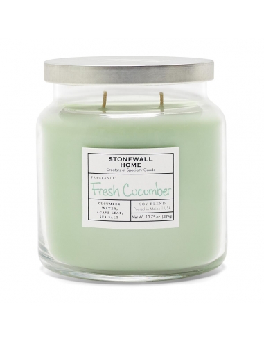 Stonewall Kitchen Fresh Cucumber Medium Apothecary Candle x 1